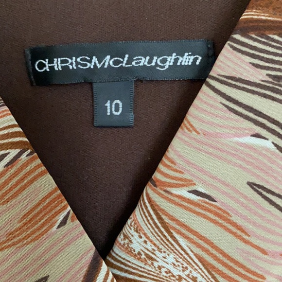 CHRIS McLAUGHLIN Size 10 asymmetrical dress - Picture 3 of 5
